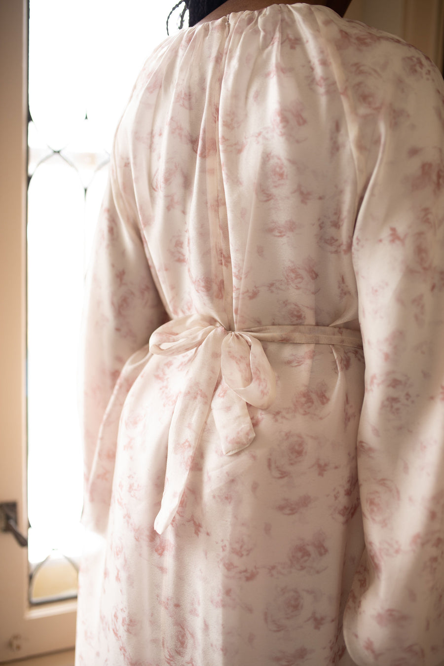 Ermina Pink Floral Modest Maxi Dress