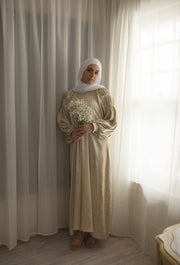 Esmeray Cream Modest Maxi Dress